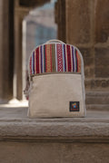 Handmade Hemp Backpack: Medium Festival Travel Bag