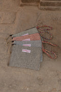 Handmade Hemp Square Pouch: Travel Cosmetic Bag