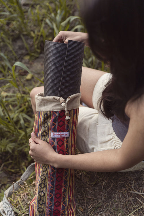 Handmade Eco Yoga Mat Bag, Musical Instrument bag, Tent Pole Bag, Architecture Blueprint Tube, Yoga Tote Bag,  Fitness Mat Cover Bag