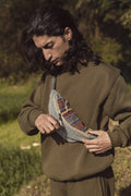 Handmade Hemp Crossbody Bag: Boho Festival Waist Bag