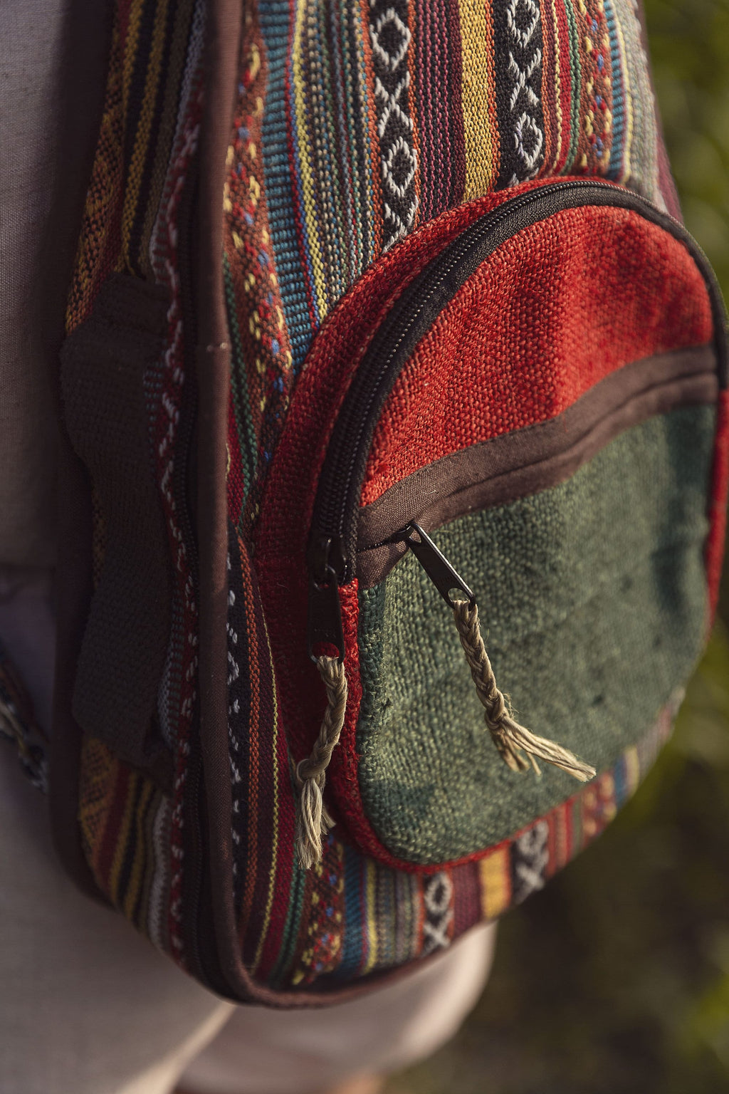 Handmade Hemp Ukulele Bag: With Shoulder Straps & Wall Mount