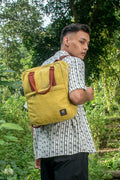 Handmade Hemp Laptop Backpack: Eco-Friendly Travel Bag