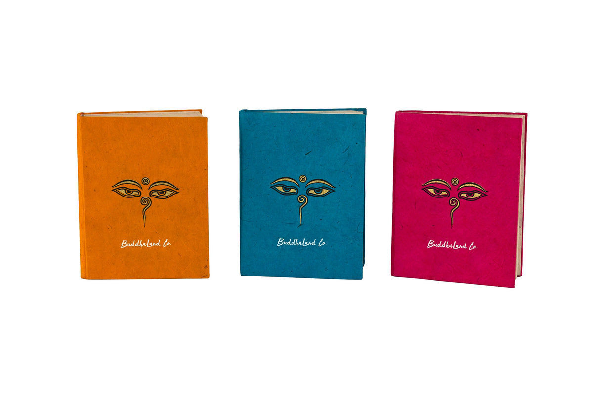 Hand Pressed Lokta Paper Notebook: Travel Journal Diary